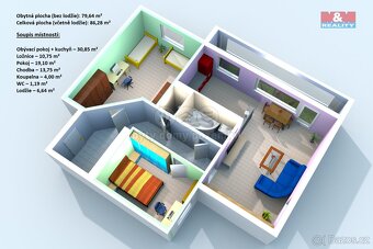 Prodej bytu 3+1, 79 m², Kutná Hora, ul. Na Studních - 4