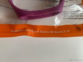 2x náhradní pásek k hodinkám MI Band 3/4 + 2x nabíječka - 4