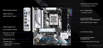 ASRock MB Sc AM5 A620M Pro RS, AMD A620, 4xDDR5, HDMI, DP - 4