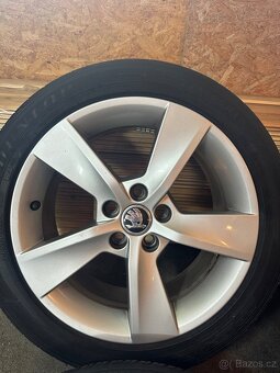 ALU Kola ŠKODA 5x100 R16 ALORE Letní Pneu 215/45/16 - 4