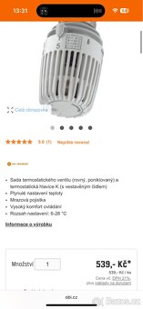 Termostatické hlavice K s vestavěným čidlem - 4