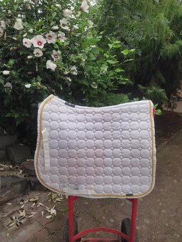 Bílé drezurní dečky, equiline, eskadron cottonka - 4