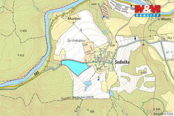 Prodej pole, 66049 m², Sedlečko - Šemnice - 4