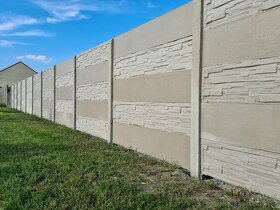 Betonový plot, montáž betonového plotu - 4