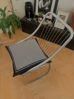 Gastone Rinaldi vintage chair, židle chrom - 4