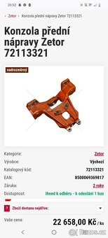 Konzole nápravy Zetor - 4