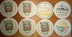 Pivní tácky , etikety a pohledy - 4