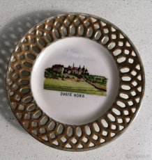 Starožitný talířek Victoria do 1945, podnos Mehner 1930 - 4