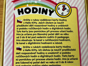 Vzdělávací karty HODINY s Hello Kitty. - 4