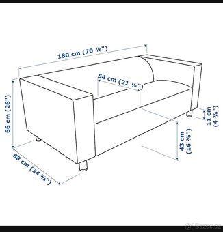 IKEA sedačka 180x88cm - 4
