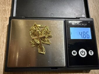 Zlatý řetízek se závěsem 4,96g 585/1000 - 4