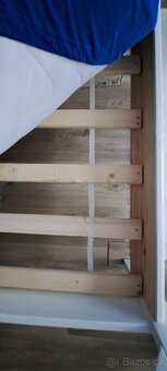 Postel dvoupatrová bílá - masiv - 4