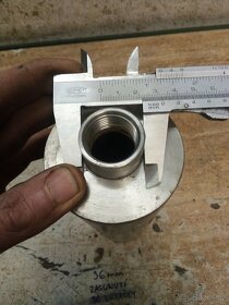 Baňka, nádoba INOX. Délka 255mm, průměr 76mm - 4