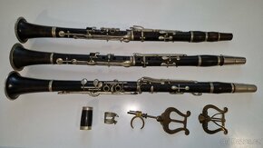 starý klarinet 3ks - 4