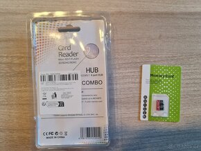 Čtečka karet / USB hub + 64Gb microSD karta nové - 4