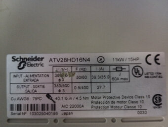 Frekvenční měnič 11kw Schneider - 4