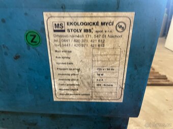 Prodám ekologický mycí stůl IBS - 4