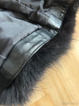 Kožená vesta s pravou kožešinou - 4