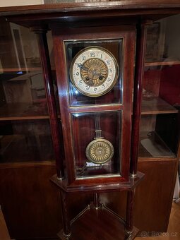 Starožitné secesní stojací hodiny - 4