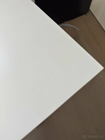 [REZERVOVÁNO] Polohovací stůl IKEA TROTTEN 160x80 bílý - 4
