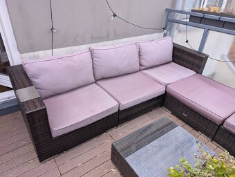 Zahradní rohová sestava, umělý ratan, značka Nünning - 4
