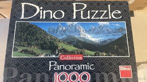 puzzle různé druhy 1000-1500 dílků, použité - 4