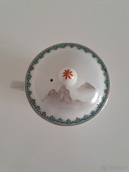 Starý čínský hrnek s pokličkou - 4