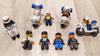 DUPLO AUTA,stroje, bagr,buldozer,traktor, vleky, policie.. - 4