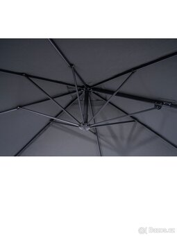 Zahradní slunečník šedý 250cm x 250cm nový - 4