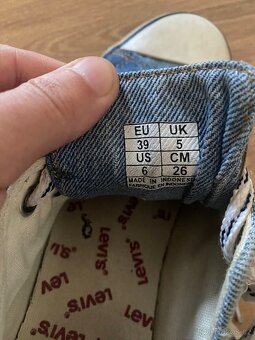 Dámská džínová obuv Levis - 4