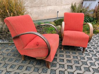 Starožitná Art Deco křesla "C" - Jindřich Halabala - 4