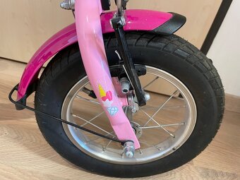 Dětské kolo PUKY YOUKE 12-1 Alu – růžové + boční kolečka - 4