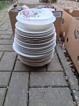 Starší, talíře, skleničky, vázy, mix - 4