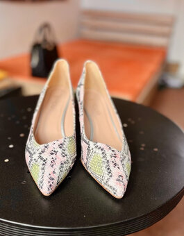 Italské celokožené lodičky zn. Fericelli vel.40 - 4