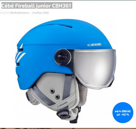 Špičková lyžařská přilba se štítem jCébé Fireball junior - 4