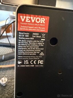 Naftové topení / bufík VEVOR 8kw - 4