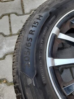 4x al kola 6,5Jx15 H2 + pneu letní 205/65 R15H - 4