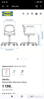 Židle
Dětská židle, bílá/Vissle růžová
1 190,–
Cena 1190 - 4