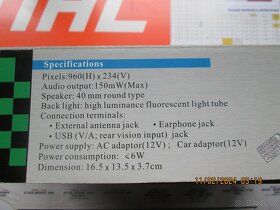 Televize mini LCD Color - 4