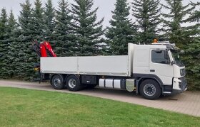 8306 - Volvo FMX 370 - 6x2 - Valník + HR-HMF 2120-K4 – EURO - 4