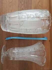 Broušená váza Bohemia crystal 1 kus - ta menší - 4