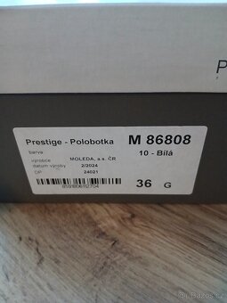 Tenisky ,polobotka Prestige Prestyšky velikost 36 bila - 4