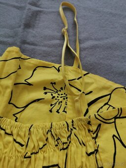 Žluté letní šaty na ramínka, XL - 4