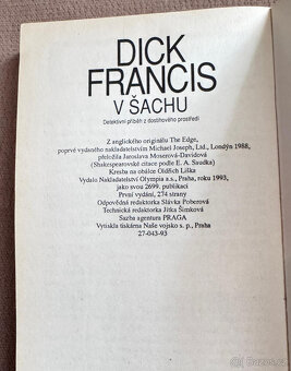 Dick Francis - V šachu, Dražby (2 knihy) - 4