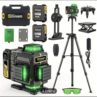 Křížový laser "GISAM" 4× 360° - 4