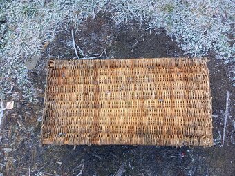 Starší velký proutěný koš - 4