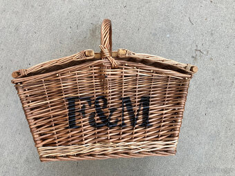 Piknikový proutěný koš - 4