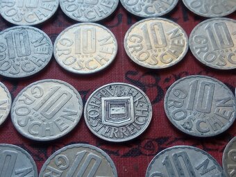 STŘÍBRNÝ 1/2 SCHILLING+10 GROSCHE-20 KS - 4