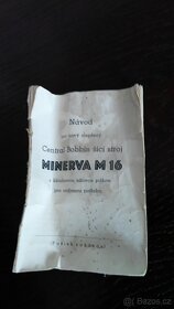 šicí stroj Minerva M 16+originál NÁVOD - 4