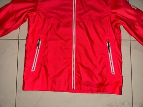 Červená turistická bunda šusťákovka Decathlon 158/164/170 - 4